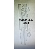 mazda cx5 2024 head lamp,pilla & door handle insert ppf