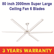 Modern Ceiling Fan 80 Inch Extra Large Ceiling Fans 6 Blades 3 Years Warranty