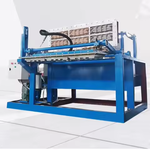 YG-1500 1500pcs/h Automatic Egg Tray Machine 4x1 Paper Pulp Recycling Forming Line for Small Busines