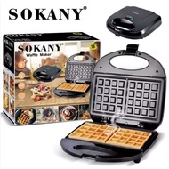 Sokany - Waffle Maker, 750W - Black - Sk-113