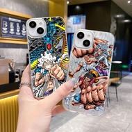 Anime One Piece Monkey D Luffy Gear 5Father Laser Cell Phone Case Cover For OPPO F25 F21 A1PRO RENO 