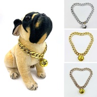 Pet Dog Collar Cuban Chain Dog Chain Dog Collar Lock Dog Chain French Bulldog Pitbull Collar