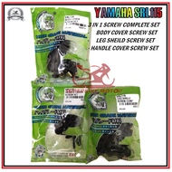 YAMAHA SRL115 - 3 IN 1 Body Cover Screw Set / Leg Sheild Screw Set / Handle Cover Screw Set
