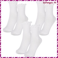 3 Pairs Frilly Socks Women Socks Cute Socks Socks Women Cute Socks With For Women Tube Socks For Gir