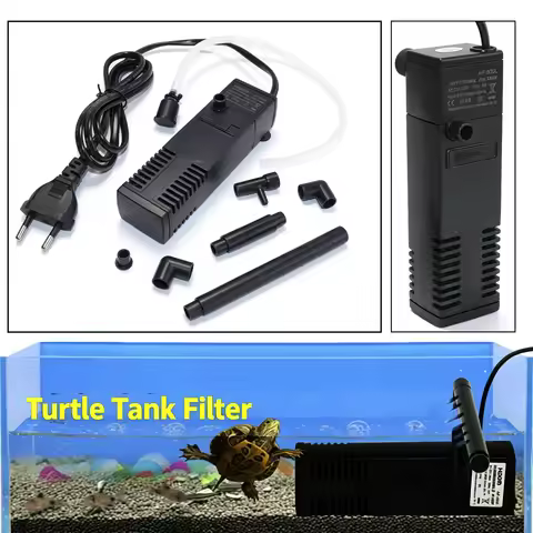 Low Level Water Submersible Water Filter Pump Aquarium Fish Tank Oxygen Increasing Pump Turtle Tank