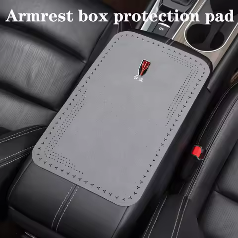 Car central armrest box protection pad non-slip for Hongqi H5 H6 H7 H9 PHEV HS3 HS5 HS7 HS9 E-HS9 HQ