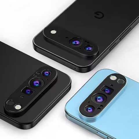 For Google Pixel 9 Pro XL Case 3D Rear Camera Aluminum Alloy Metal Cover Gogle Googe Pixl9 9Pro 9Pro