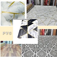 TIKER GETAH 6 KAKI TEBAL 0.35MM SATU GULUNG 20 METER PVC VING CARPET FLORING READY