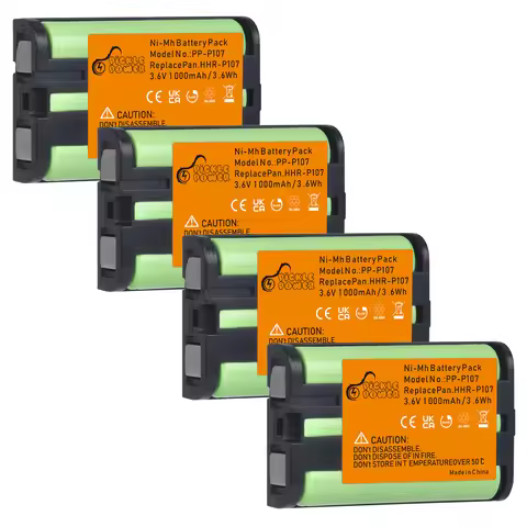 1000mAh HHR-P107 CordlessHome Phone Battery For Panasonic HHR-P107/HHRP107A/1B HHRP107A/1B P107 KX-T