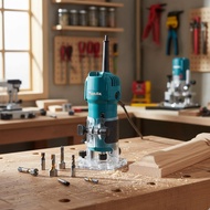 PROMO TERMURAH!!! Trimmer Kayu Makita 3709 Mesin Profil 6 mm Router Kayu Terbaik | Bisa COD