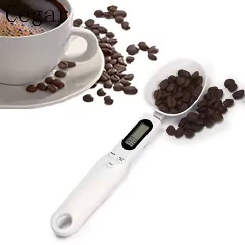 0.1g Portable LCD Digital Kitchen Scale Measuring Spoon Gram Flour and Grain Food Spoon Weight Coffe