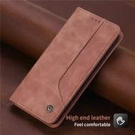 classic wallet case realme 5 pro realme 5 pro case cover - cokelat