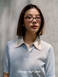 Cloudy knit polo