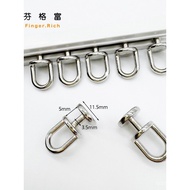 Curtain Track Pulley Metal Old-fashioned Roller Slide Track Curved Track Slide Hook Accessories Squa