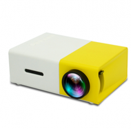 Others - YG300微型迷你投影儀家用高清1080P便攜式LED兒童小型投影機（黃白色-普版）