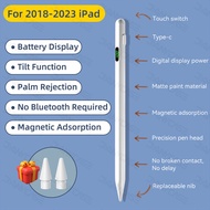 DANYCASE ดินสอ Stylus iPad 2018-2023 iPad Pro 11 Pro 12.9 Air 4 5 10.9 10th รุ่น7/8/9th 10.2 9.7 Air 3 10.5 Mini 5 6พร้อมจอแสดงผลและฟังก์ชันการลาดเอียงปากกา iPad