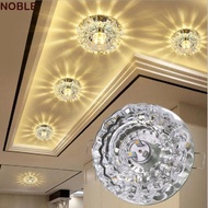 NOBLE LED Ceiling Lights, 3W Crystal Balcony lamp, Multicolor Downlight Modern Aisle Flush 220V Corr