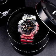 Asli Jam Tangan Pria G-SHOCK X ONE PIECE ANIME ORIGINAL CASIO FULL SET PROMO ! GA-110 LAMPU OTOMATIS