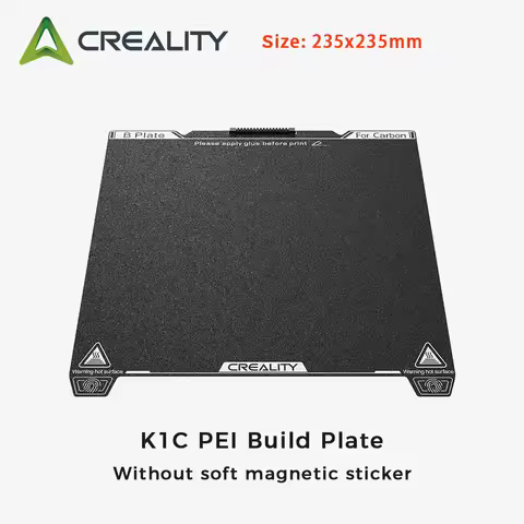 Creality K1C PEI Build Plate Without Soft Magnetic Sticker 235x235mm K1C Printing Plateform Board Fr