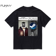 2026 Gildan gift Epic Games Vs Steam Logo Meme Design Humor Gaming Culture xs-3xl    
