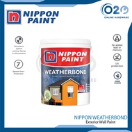 1L Nippon Paint Weatherbond Cat Paint Cat Dinding Painting Wall Paint Acrylic Paint Wall Painting Wh