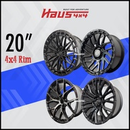 [1 Pcs] 20 Inch Sport Rim 4x4 Rim 4x4 Wheel Ranger Hilux Triton Dmax Fortuner 4x4 Rim 20" [Free Inst
