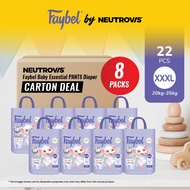 [8 PACKS BUNDLE DEAL] Faybel by Neutrovis Baby Essestial PANTS Disposable Baby Diaper - PANTS Series
