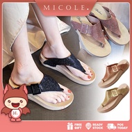 Ready Stock MICOLE S264 Casual Sandal Women’s Sandals Kasut Wanita Murah Shoe Girl Flat Shoes Travel