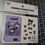 包郵 韓國八達通 0餘額 酷洛米 Kuromi sanrio 三麗鷗 tmoney card T-money 韓國交通卡 t money + sticker 送貼紙