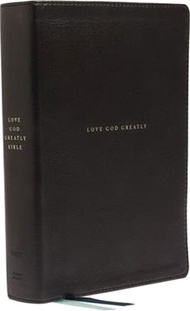 Net, Love God Greatly Bible, Genuine Leather, Black, Thumb Indexed, Comfort Print: Holy Bible