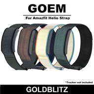 Goem Full Covered Nylon Band No Logo Logo-free for Amazfit Helio Strap Tracker straps wrist and bice