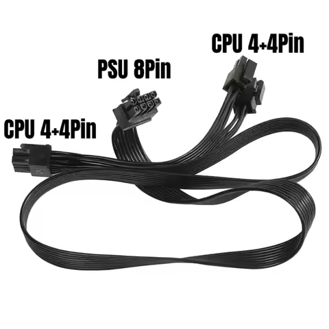 Dual 8Pin 4+4Pin CPU Power Cable ATX/EPS12V for Corsair CX430, CX450, CX500, CX600, CX650, CX750 CX 