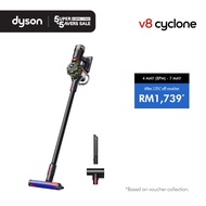 Dyson V8 Cyclone Cordless Vacuum | 30% more power | 60 mins run time | Lightweight | Vakum Lantai