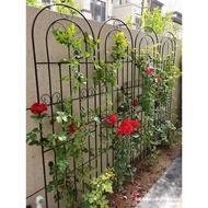 ST&amp;💘Clematis Chinese Rose Lattice Rose Plant Climbing Net Flower Stand Outdoor Courtyard Garden Iron Art Fence Support S