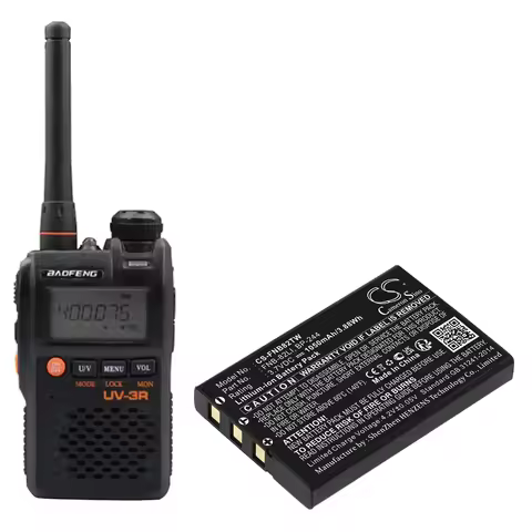 CameronSino Li-ion Two-Way Radio Battery BP-244 for Baofeng UV-3R Mark 2 UV-100 UV-200 Dynascan AD-0