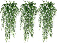 80 ซม.ประดิษฐ์แขวนดอกไม้ปลอมหวาย Willow หวายดอกไม้ประดิษฐ์แขวน planta สําหรับ Home Garden Wall ตกแต่