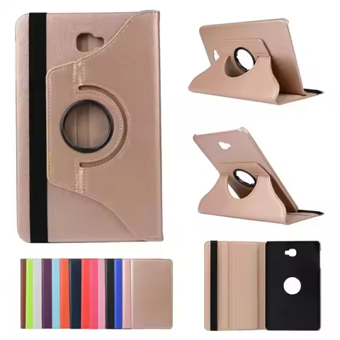 Tablet Case For Samsung Galaxy Tab SM-T580 T580N T585 T585C 360 Rotate PU Leather Cover Coque For Sa