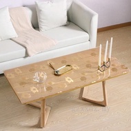 Coffee Table Mat Plastic Tablecloth Soft Glass Solid Wood Table Table Mat Bronzing Buddha Tablecloth