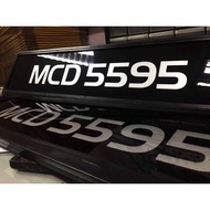 Number Plate kereta 2D Fancy (TanamDalam)