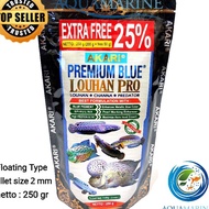Smart Shopping Akari Premium Blue Louhan Pro Fish Pellet Channa Feed Louhan Predator kamfa srd cencu thai silk 2mm 25gr 25gr Aquamarine Fish