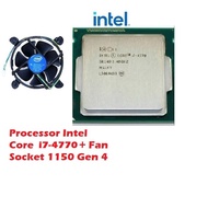 INTEL CORE I7-4770 3.40GHZ PROCESSOR SOCKET 1150 + FAN PROCESSOR CORE I7 4770 3.40GHZ + FAN GEN 4 - 