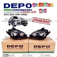 DEPO Persona Elegance / Gen2 Smoke Head Lamp  LH & RH Headlamp Lampu Depan Front Black Kiri Kanan Se