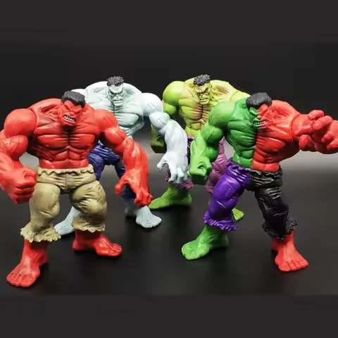 Hulk Variant Action Figures 4 Pack Green Red Gray Compound Collectible Model Dolls Statues Boys Birt