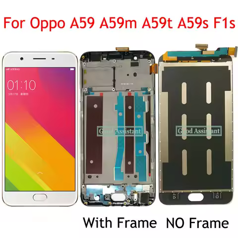 Black/White 5.5" For Oppo A59 A59m A59t A59s LCD Display Touch Screen Digitizer Assembly Replace For