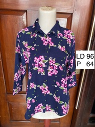 Kemeja Bunga Floral Shirt Wanita - preloved