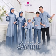 Sarimbit Seruni Denim Baju Couple Keluarga Muslim - Rauna Pride