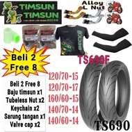 Timsun tubeless tayar yamaha Tmax honda Adv750 ,SYM TL500 W moto TS690 160/60-15 & 120/70-15 & 120/7