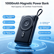 A genuine 10000 mAh CCC certified slim magnetic power bank that can be taken on airplanes.
