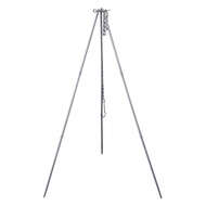 Adjustable Titanium Tripod Board Outdoor Campfire Pot Kettle Grill Holder Portable Cookware Dutch Ov