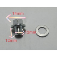 OIL SUMP NUT WITH ALUMINIUM WASHER KANCIL KELISA VIVA MYVI AXIA BEZZA